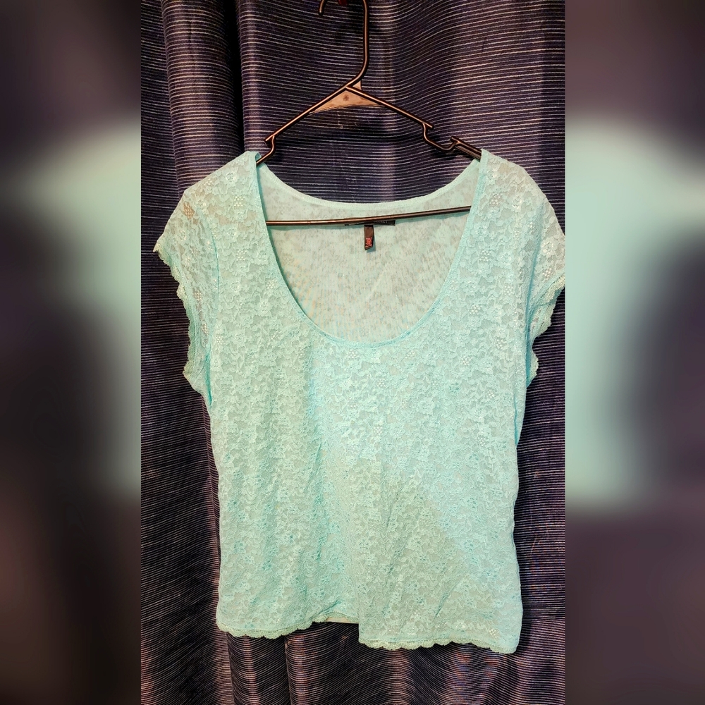 Victoria secret lace top. Seafoam colored